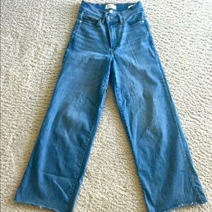 Frame Denim Blue Flare & Wide Leg Jeans